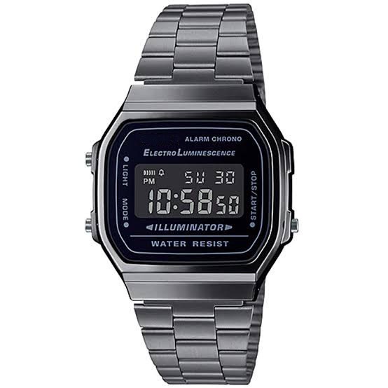 PA JAM TANGAN DIGITAL MODEL CASIO LED 168 RANTAI PRIA WANITA FASHION GROSIR MURAH CS002