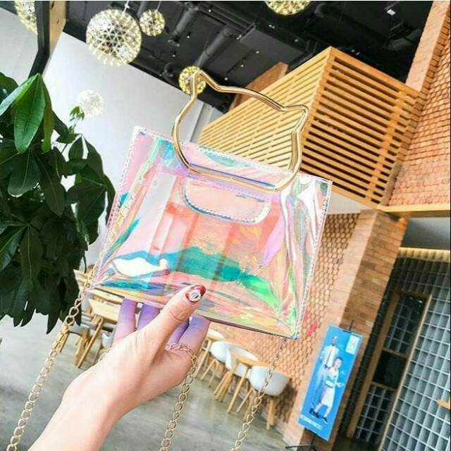 murahTas wanita tas import Glossy