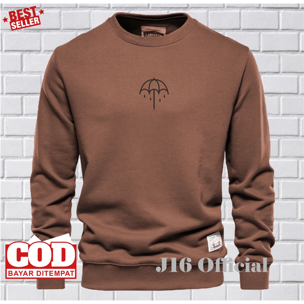 CREWNECK BMTH Jaket Sweater Pria Wanita Distro Bahan Fleece Tebal