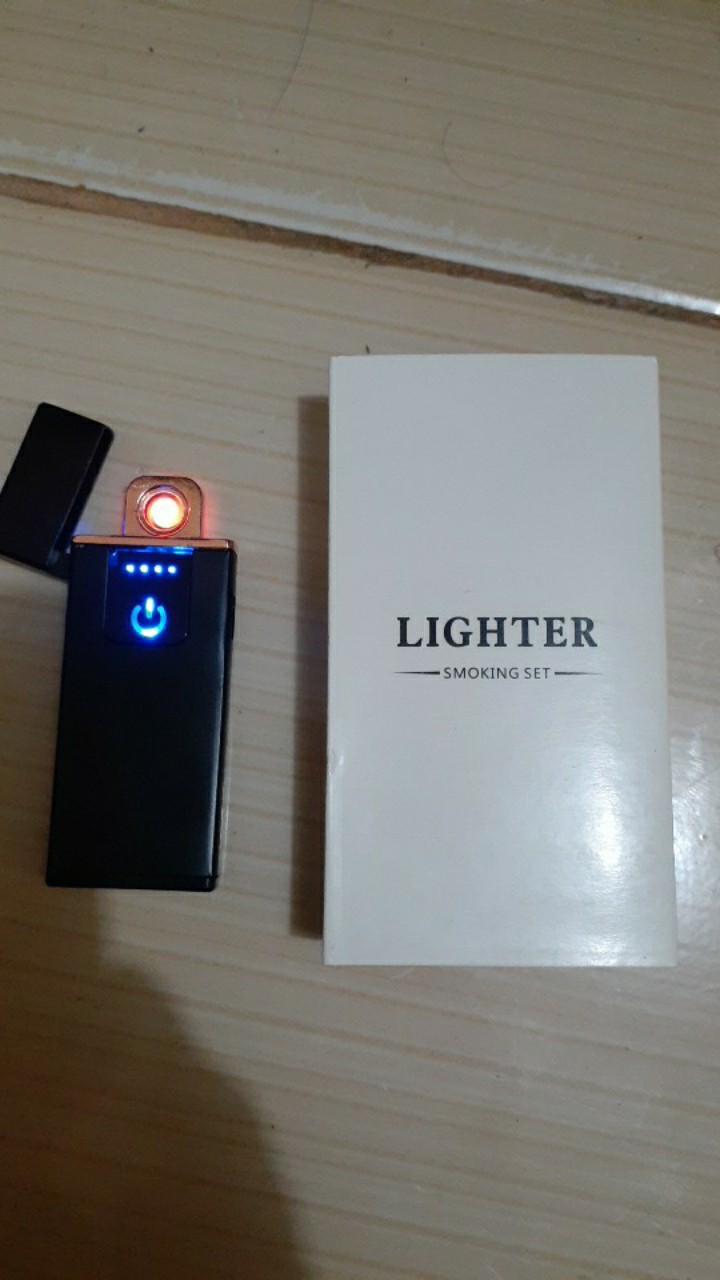 Korek Api Elektrik Fingerprint Touch Sensor Led Display Power