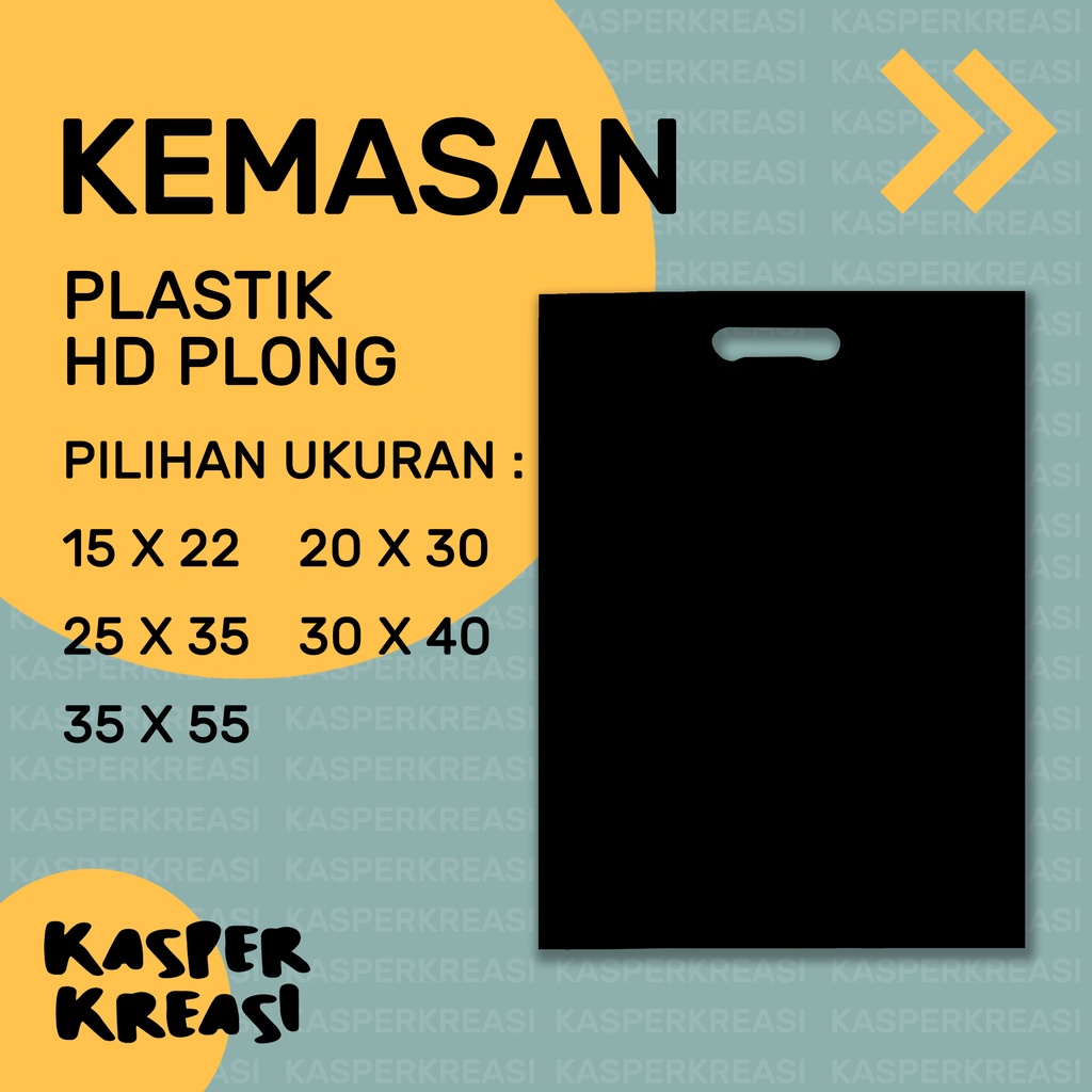 KEMASAN PLASTIK POLOS HITAM / PLASTIK HD PLONG DOFF / UKURAN 15X22 20X30 25X35 30X40 35X55