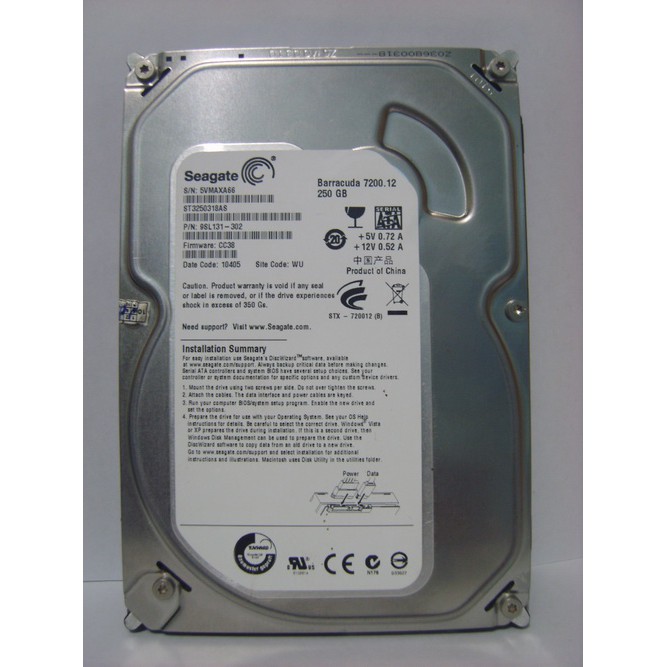 Hardisk 250 GB Seagate