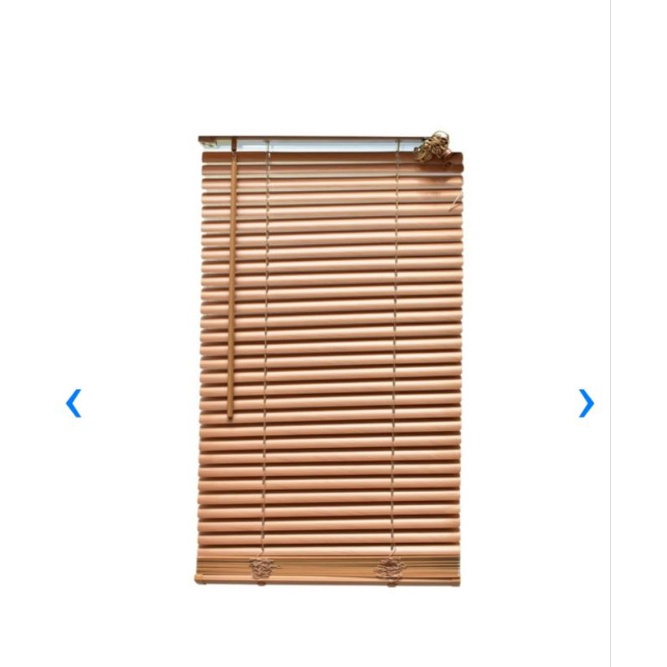 Kris/forhome tirai jendela/krei/kerai/venetian blind plastic pvc 90x180 brown/coklat/wood