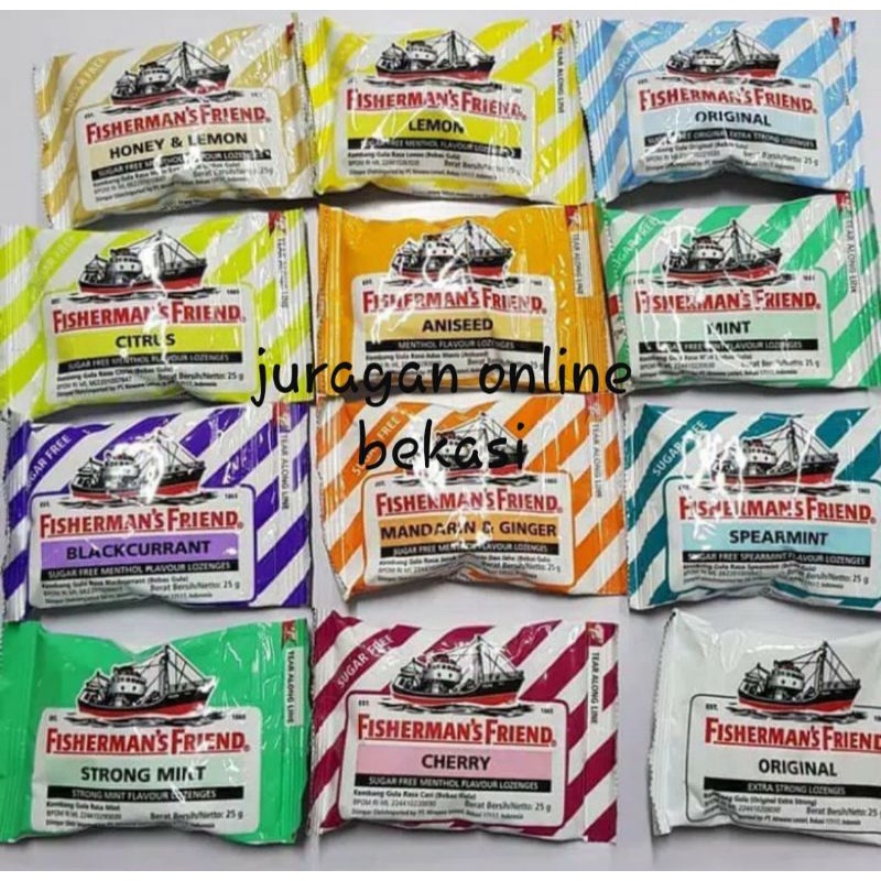 

FISHERMAN'S FRIEND SUGAR FREE All VARIANT [25gr] " PALING MURAH DI BEKASI