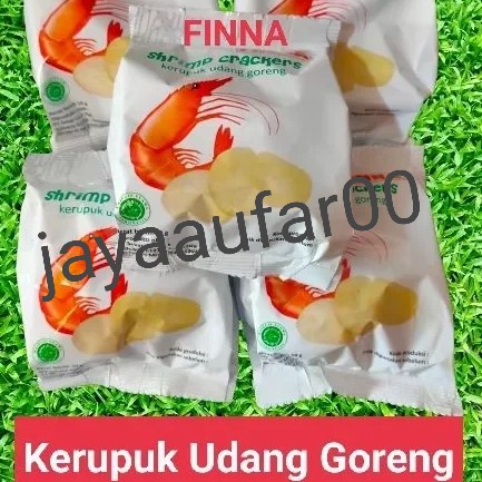 

NEW finna kerupuk udang matang shrimp crackers 10gr/1karton isi 120pcs