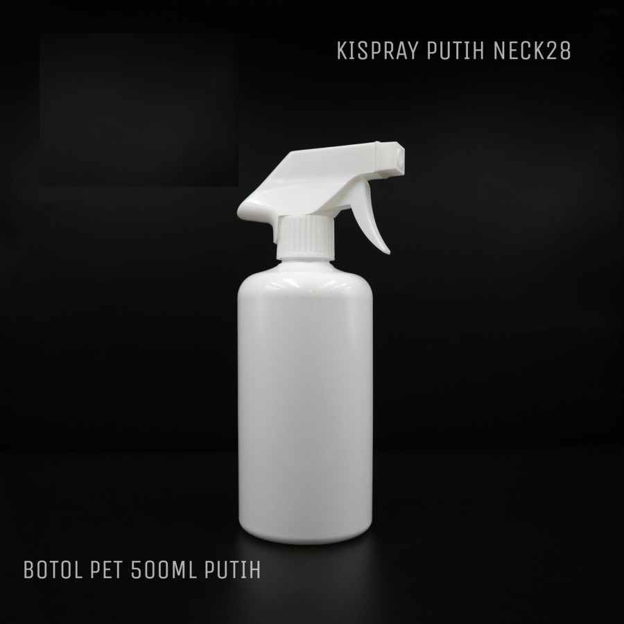 BABEE - BOTOL 500ML PUTIH SPRAY BIG TRIGGER / BOTOL PLASTIK 500ML PUTIH SUSU SEMPROT KISPRAY N28
