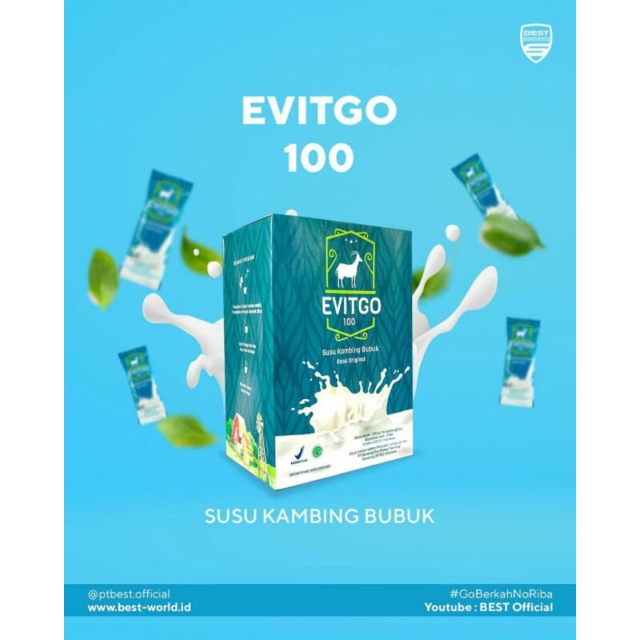 

EVITGOO 100 SUSU KAMBING / ORIGINAL NEW FORMULA/ 1 BOX ISI 10 SACHET