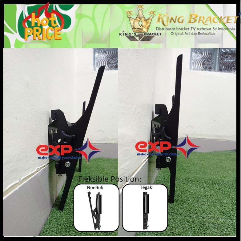 Bracket TV SONY 21&quot; s/d 40&quot; waterpass GARANSI 100% COCOK!!! IMPORT QUALITY