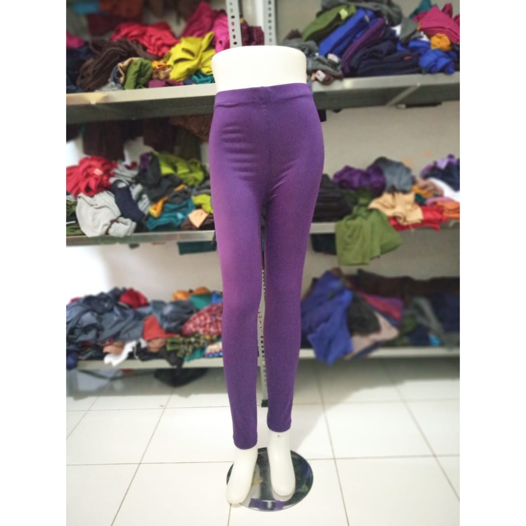 CELANA LEGGING JERSEY PANJANG TEBAL POLOS WANITA R2AJAKARTA