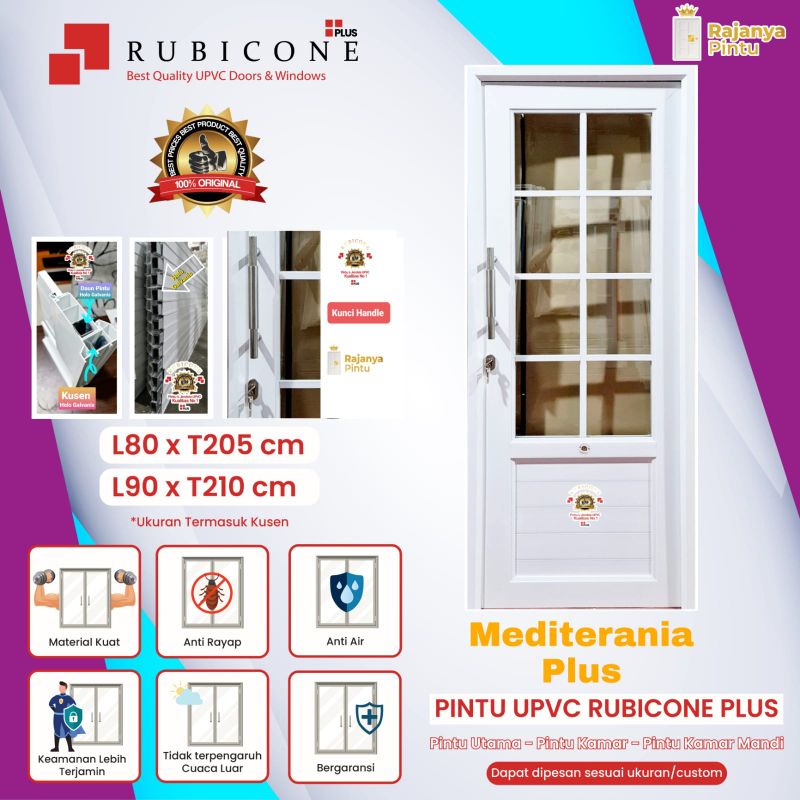 Pintu Upvc Rubicon plus Mediterania