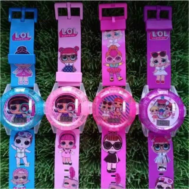 Jam Tangan Anak Laser Musik Melody Karakter LOL