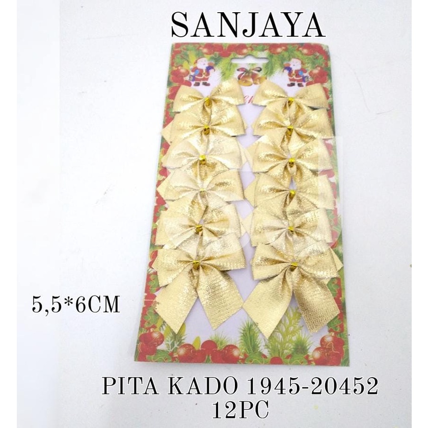 Gantungan Pita Parcel / Pita Natal Parcel Kado / Hiasan Dekorasi Pohon Natal / Natal Pita Kado 1945-20452