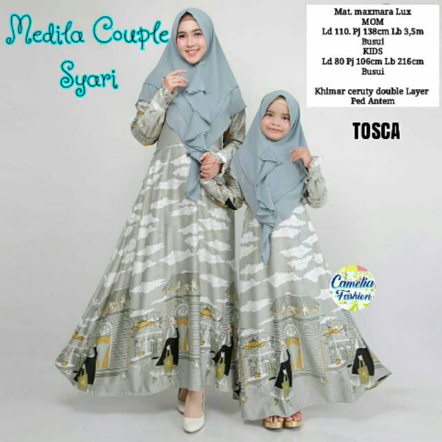 Gamis Couple ibu&anak Medita Couple Syari