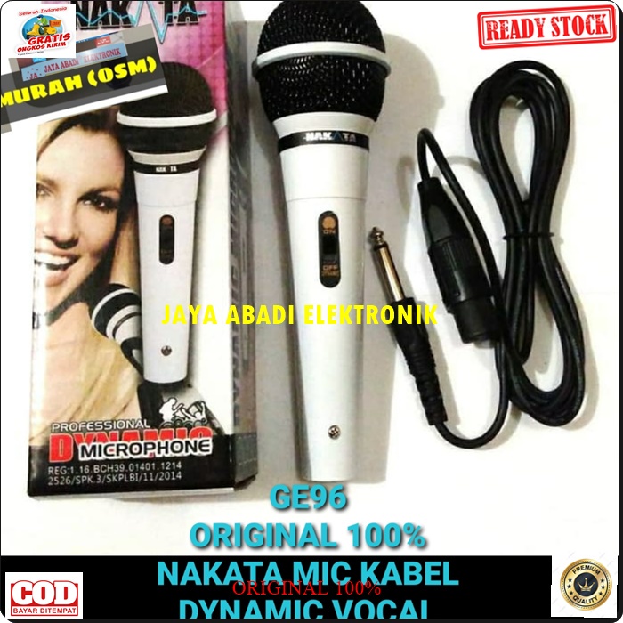 G96 ORIGINAL NAKATA MIC KABEL LEGENDARY DYNAMIC MIKROPON MIK MICROPHONE MIKROPHONE CABLE KARAOKE VOKAL VOCAL AUDIO SOUND SISTEM PROFESIONAL PRO PENGERAS SPEAKER SPIKER SUARA HIFI SENSITIF MC PIDATO SEMINAR CERAMAH ACARA SOUNDBEST ARTIS SOUND BEST FIRST CL