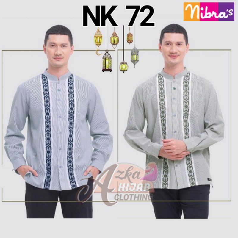 KOKO NIBRAS NK 72 TERBARU / KOKO LENGAN PANJANG / KEMEJA KOKO KEMKO/KOKO KERAH SANGHAI / KOKO MODERN