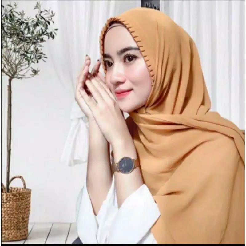 Pasmina Lipat Tali Diamond / Pasmina diamond crepe