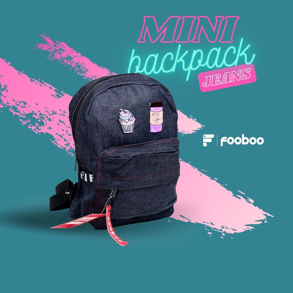 (SIAP KIRIM) TAS RANSEL WANITA STYLISH BACKPACK MURAH UKURAN MINI BAHAN JEANS