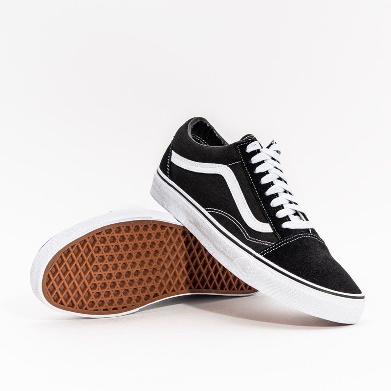 ( 8.8 ) ORIGINAL 100% Vans Classic OldSkool Black and White Original BNIB