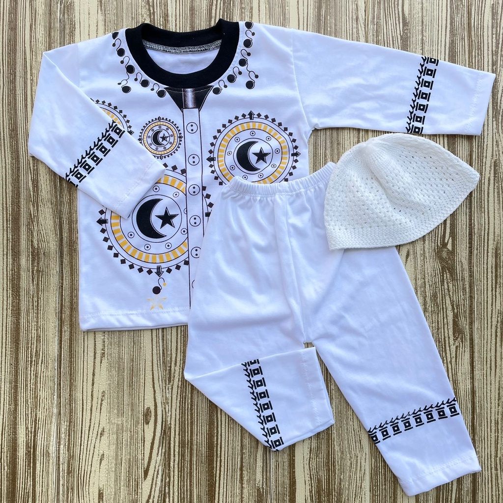 Koko Bayi Baju Muslim Bayi Baju Oblong Bayi Setelan Bayi Asyam Baby