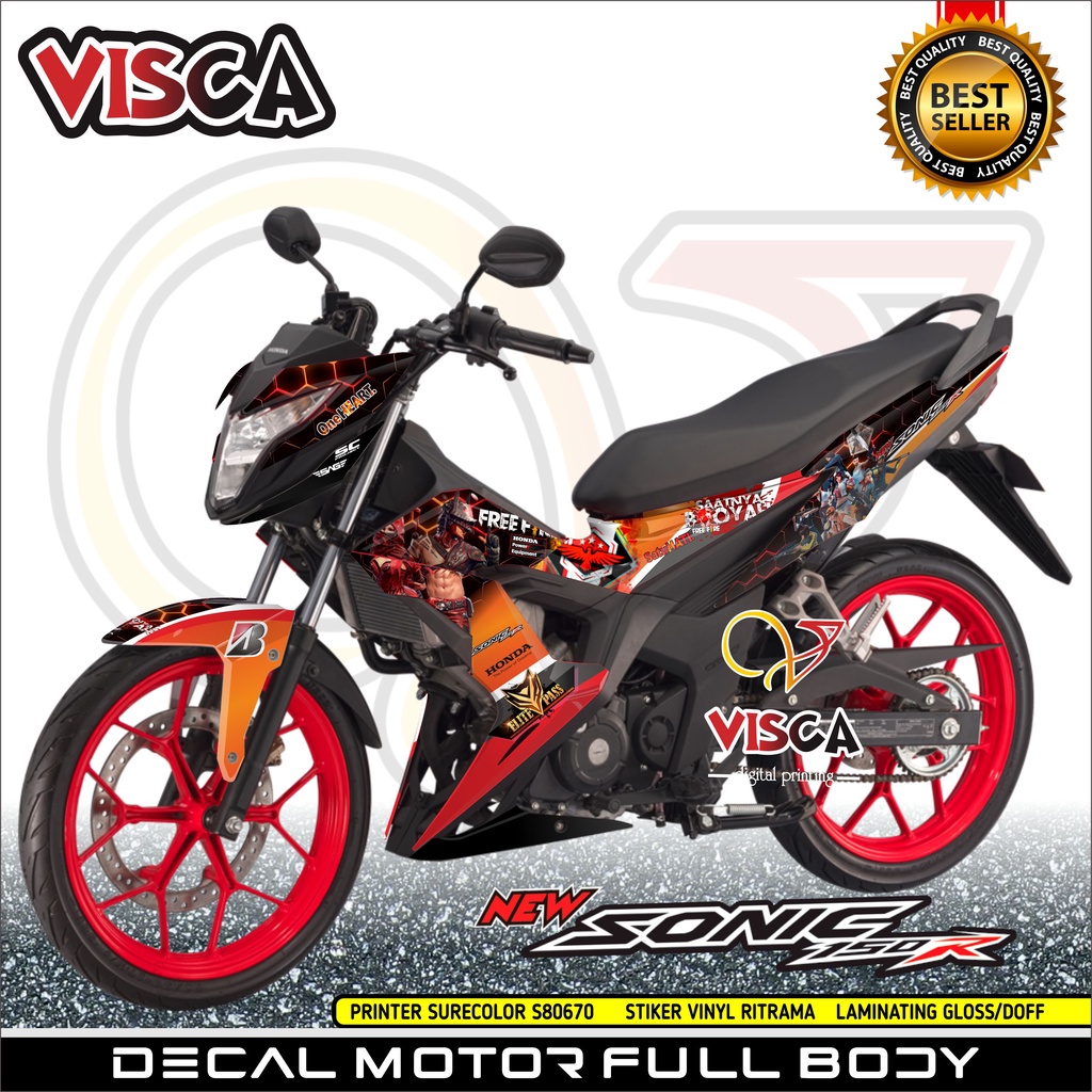 Decal Sonic Full Body Stiker Sonic Full Body Dekal Sonic Free Fire