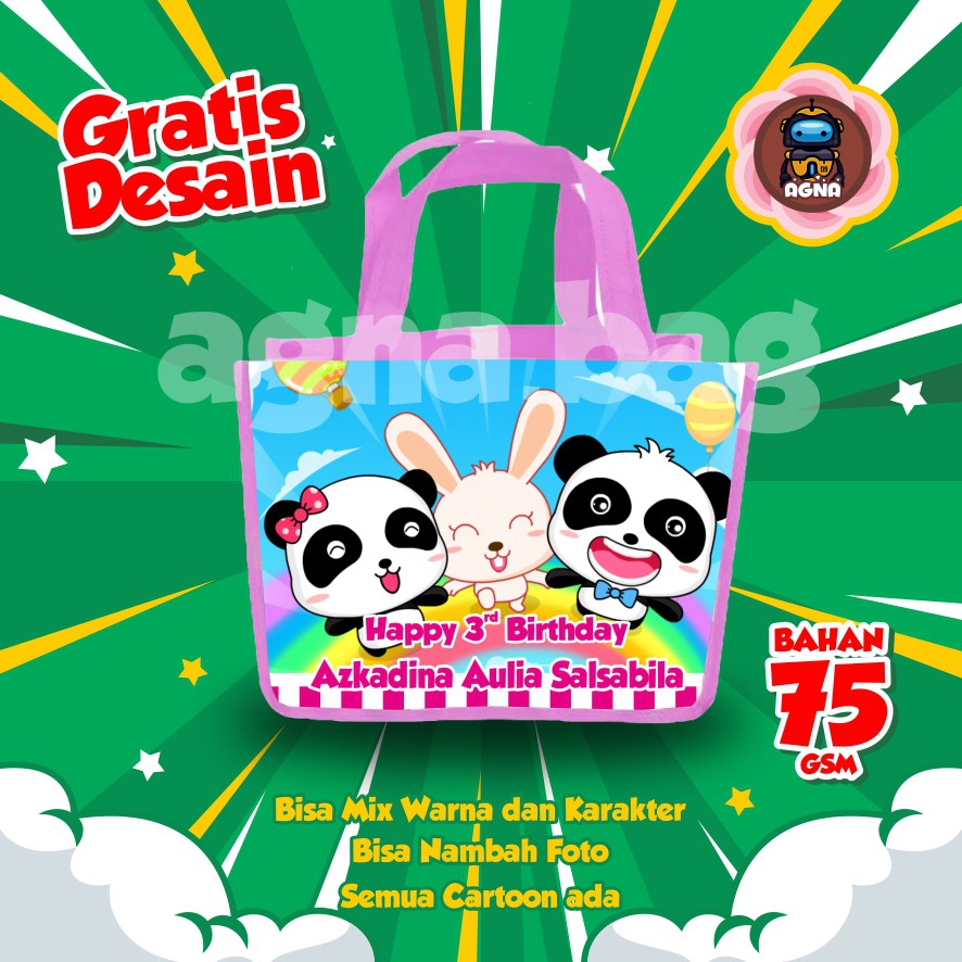 

GOODIE BAG MURAH / TAS ULTAH CUSTOM /TAS ULTAH PROMO/ TAS ULTAH PANDA 2