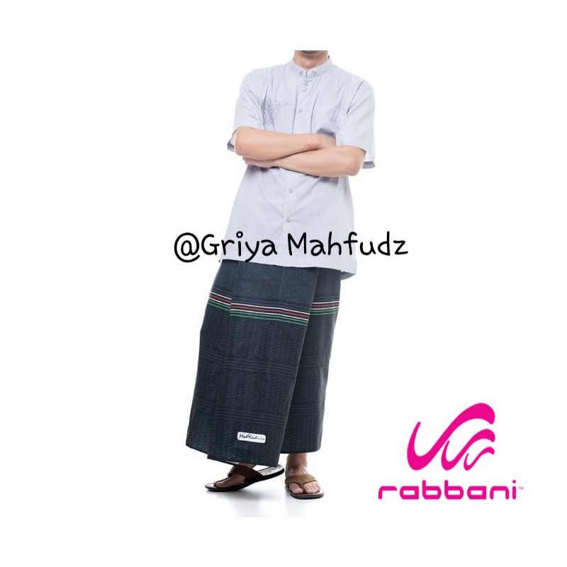 sarung dukhan 2 hitam 100% original produk by rabbani bisa COD