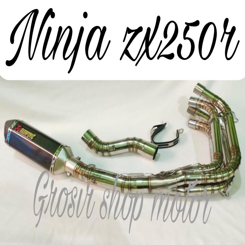 Knalpot akrapovic karbon zx 25r zx25r / knalpot racing zx25r full system 2opsi