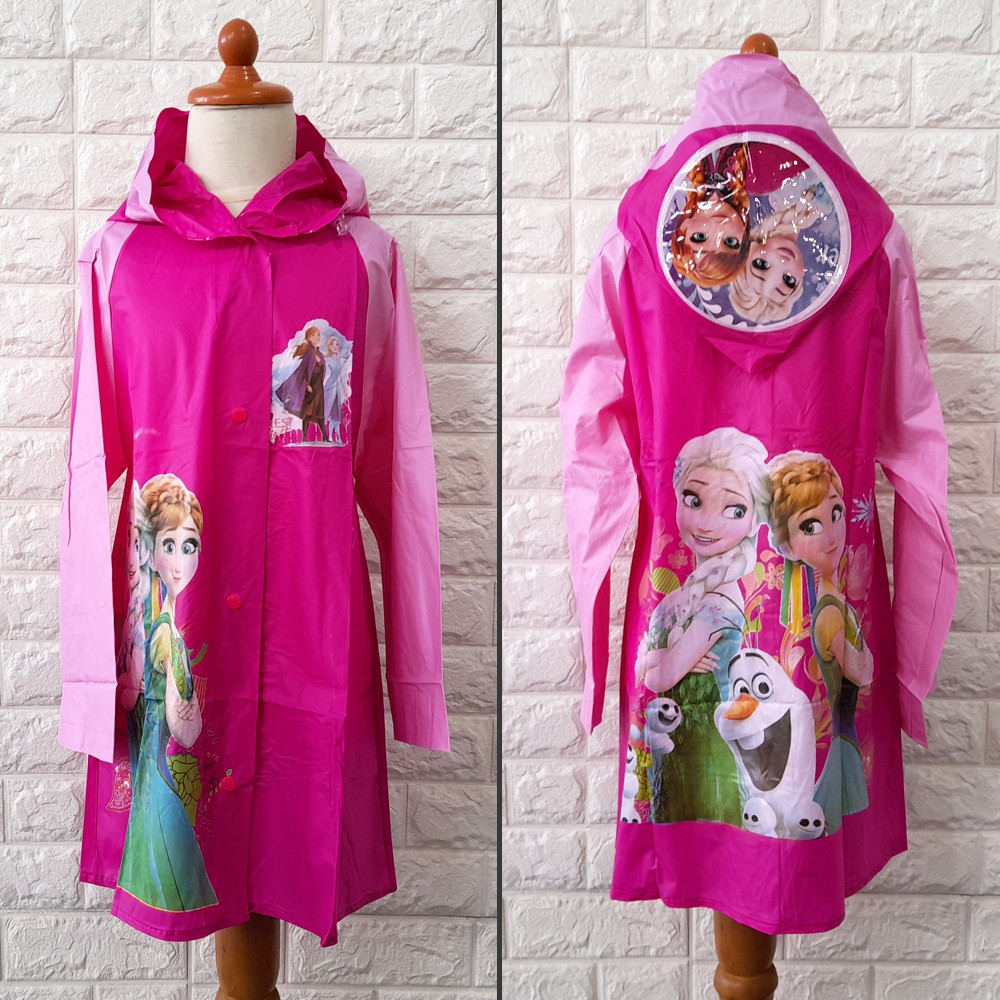 Boy Girl JAS HUJAN Impor Anak Cowok cewek Import Rain Coat motif frozen pony car spiderman unicorn KIDO