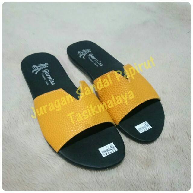 Sandal Papirut Slop V, Sendal Papirut Selop Wanita Cewe Terbaru Murah Promo Termurah Perempuan