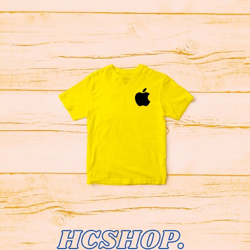 Kaos Anak Laki Laki Oblong Anak Perempuan Apple Usia 2-16 Tahun Unisex Cowok Cewek