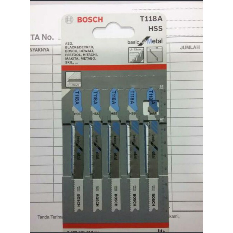 MATA JIGSAW BOSCH T118A JIG SAW BLADE BOSCH T 118A