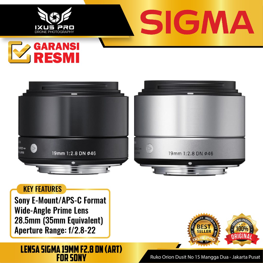 Lensa Sigma 19mm F 2 8 Dn Art Lens For Sony E Mount Shopee Indonesia