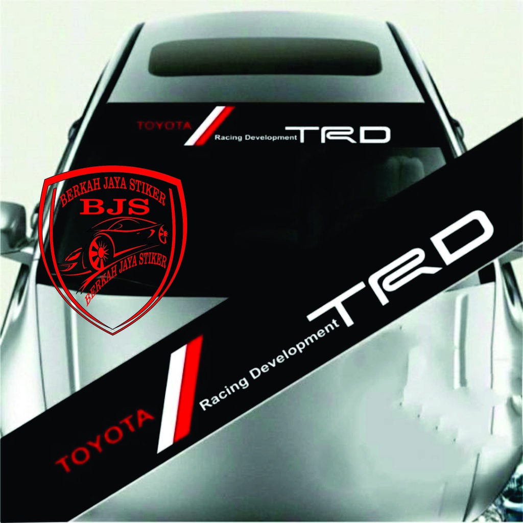 NEW stiker cutting stiker kaca mobil depan TRD