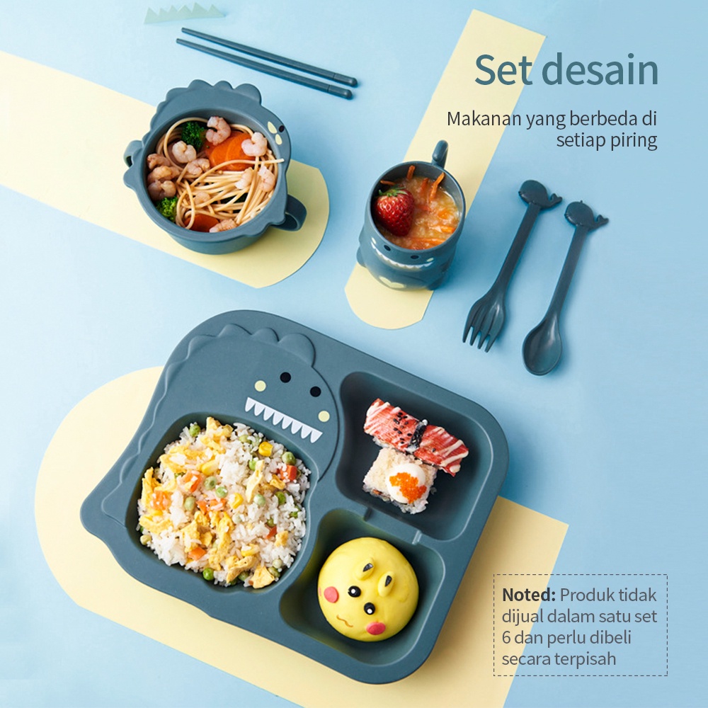 Halobaby Set Alat Makan Anak / Piring Makan Anak / Perlengkapan Makan Anak