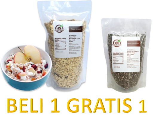 BUY Chia Seed 150 Gr GET 8 Varian Muesli (1pack)