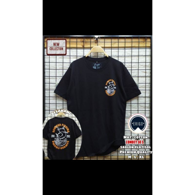PREMIUM ORIGINAL(REALPIC)BERKUALITAS YA BAJU ATASAN PRIA WANITA LENGAN PENDEK KAOS ORIGINS ERIGO TRA