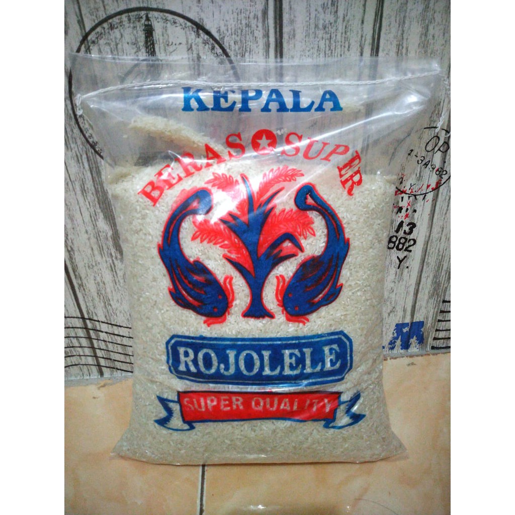 

Beras merk ROJOLELE 5kg asli karawang