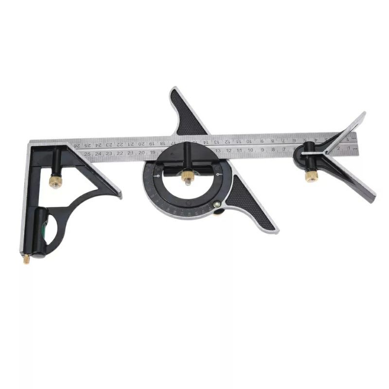 Penggaris Kayu Kombinasi 3in1 Ruler Multifungsi Adjustable Angle Finder