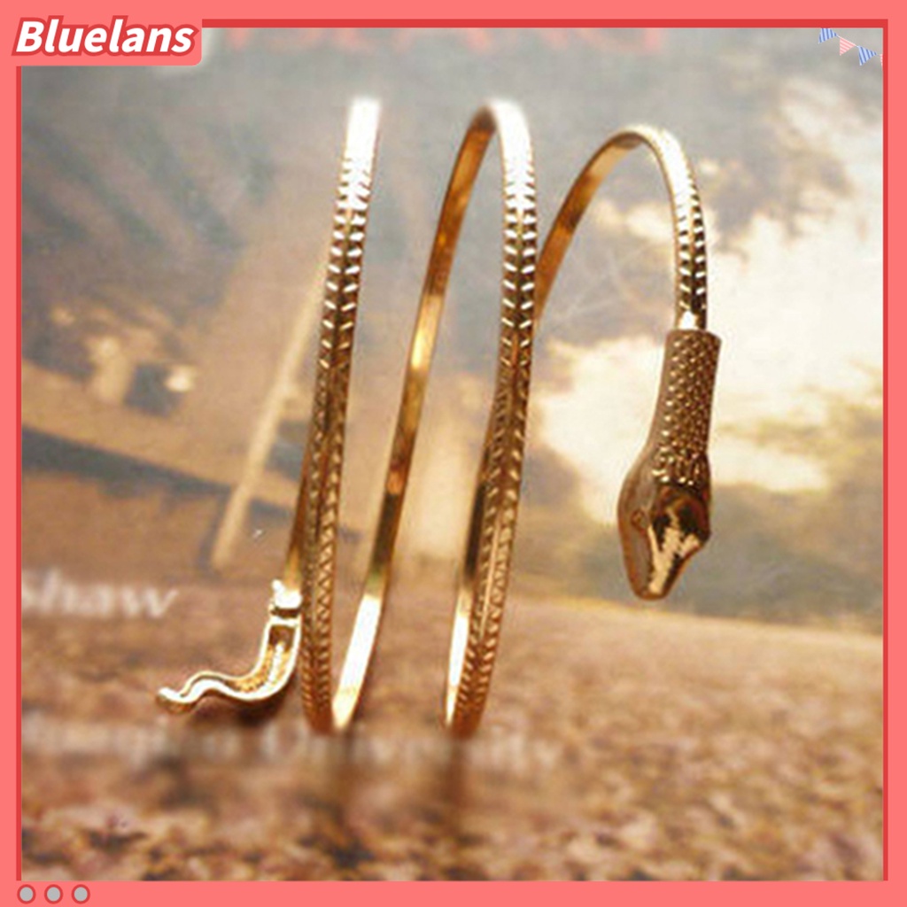 Bluelans Bracelet Fashion Coiled Snake Spiral Armlet Armband Bangle Bracelet for Women