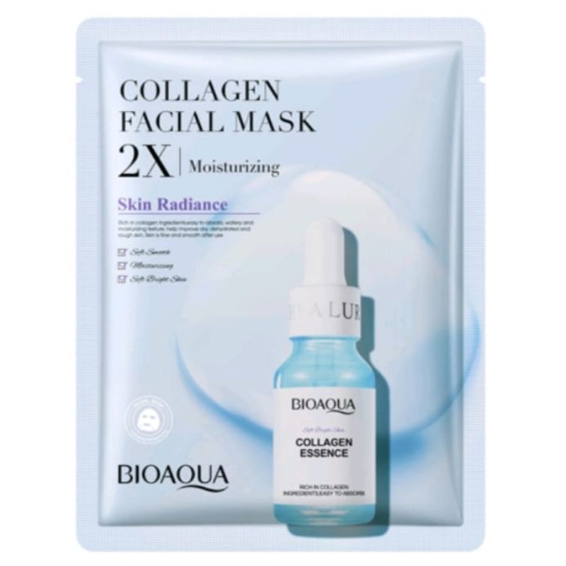 BIOAQUA Serum Sheet Mask Hyaluronic, Vit C,Collagen, Cantella