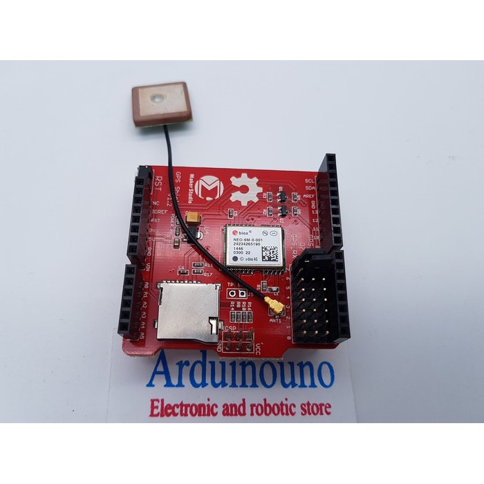 GPS Shield Neo-6m V1.2 microSD Interface w/ Antenna for Arduino