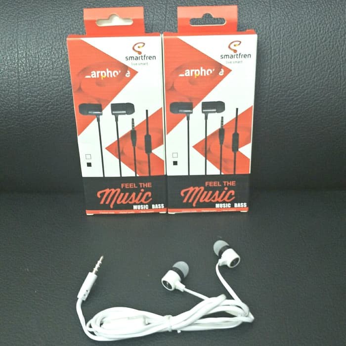 Headset Earphone Handsfree Original Smartfren Andromax Extrabass GR-08