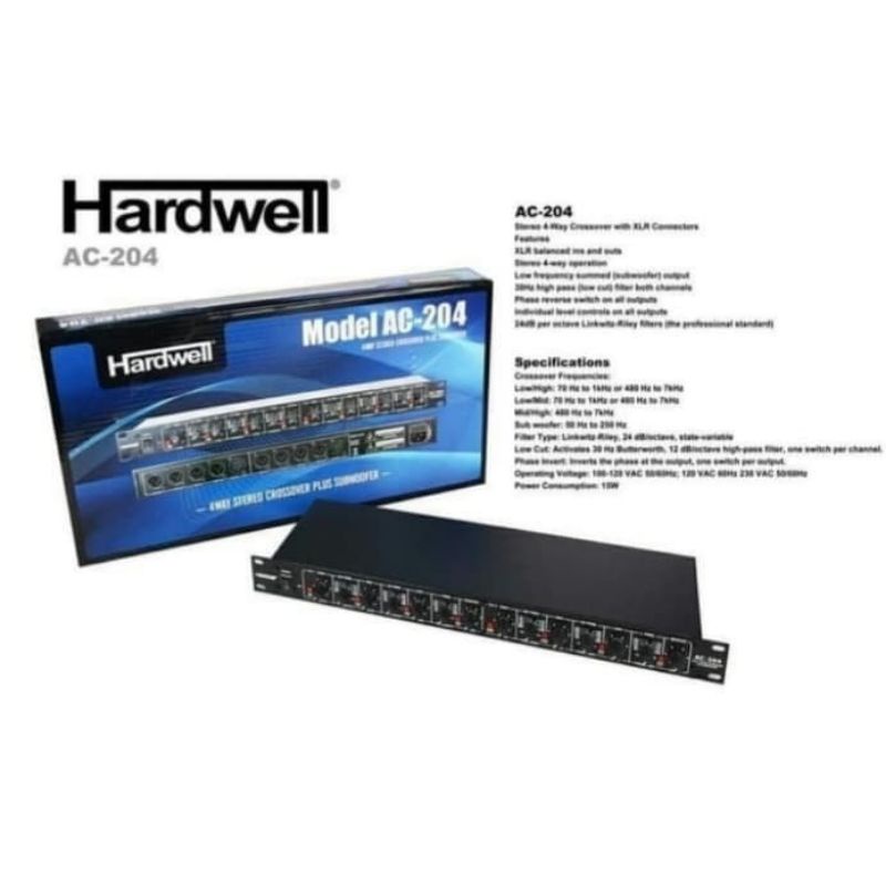 crossover hardwell AC204 original ac 204 4way