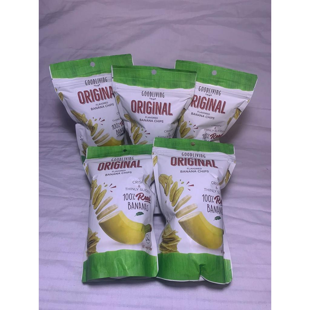 

Goodliving rasa Original Banana Chips 55gr - Keripik Pisang Original