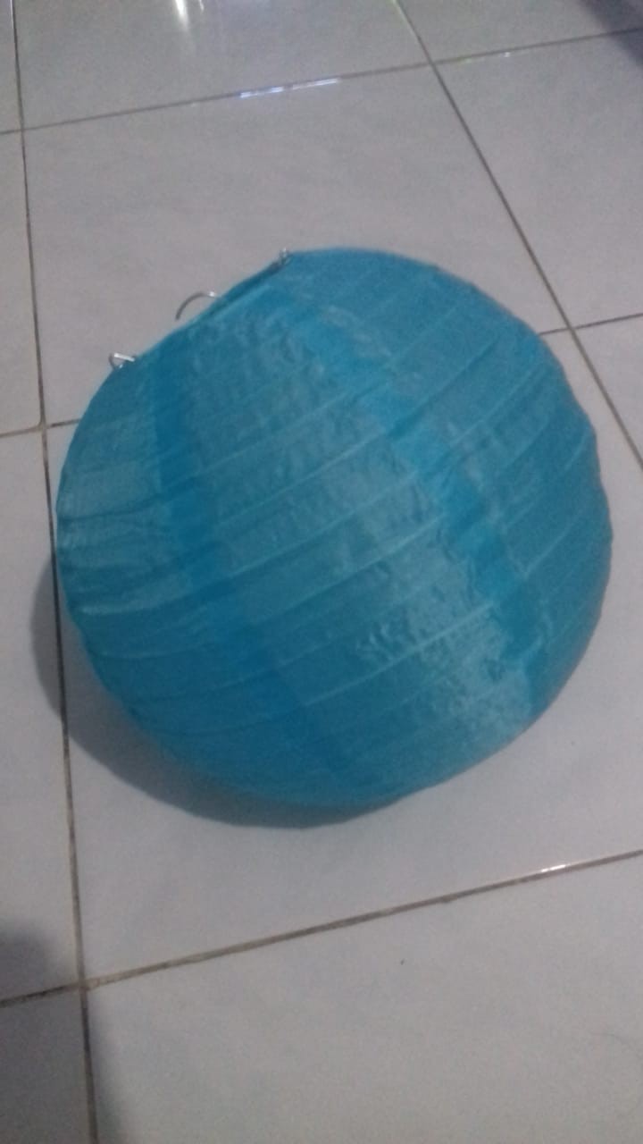 Lampion Kain Polos Warna Warni 20cm 8inch