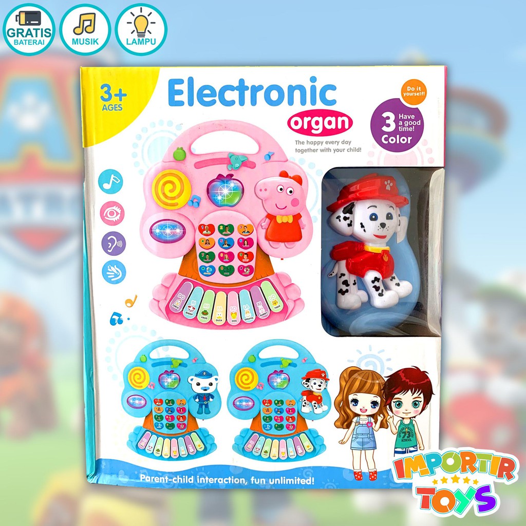 Mainan Musikal Piano Keyboard Cute Puppy yang Lucu dan Interaktif