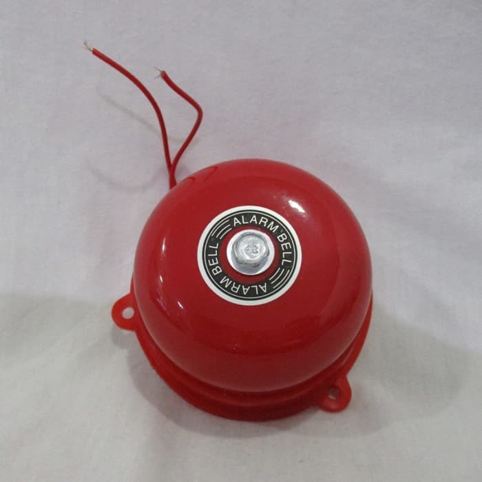 Bell Bel Kring AC 3 inch Bahan Besi Merah/Alarm Bell Suara Kencang