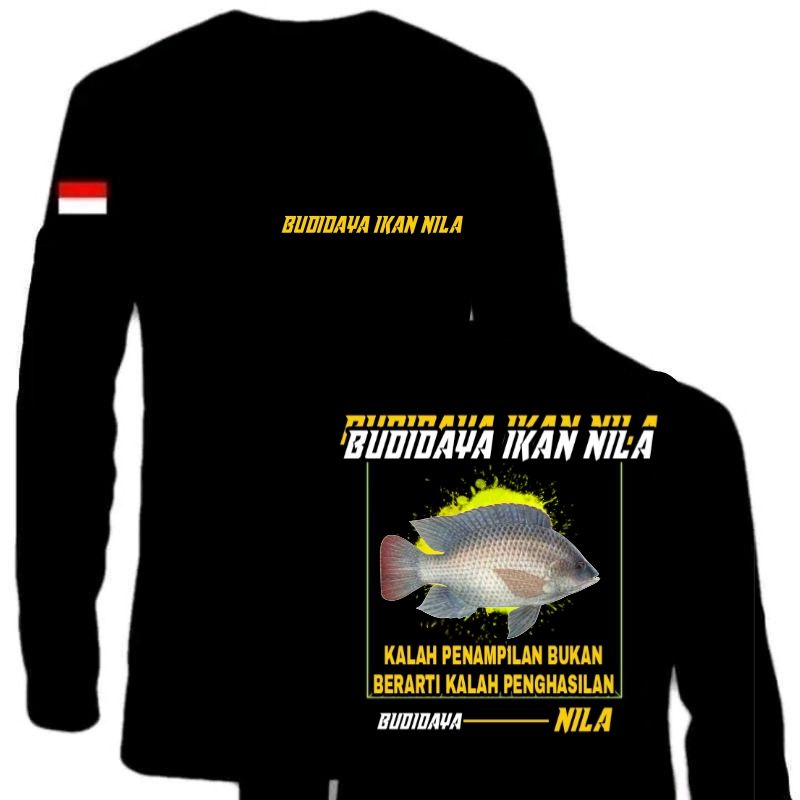 KAOS BUDIDAYA IKAN NILA BAHAN ADEM