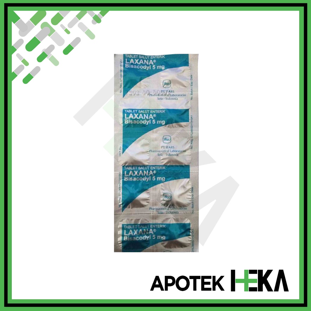 Laxana Tablet Strip isi 10 Tablet - Konstipasi Sembelit Susah BAB (SEMARANG)