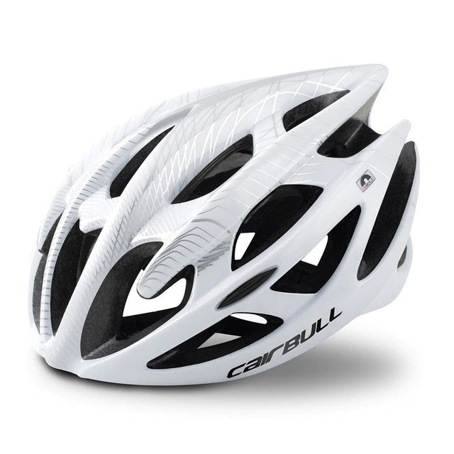 CAIRBULL Helm Sepeda Aerodinamis Ringan EPS Foam Size L - CB-01 White